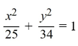 <strong>Find the standard form of the equation of an ellipse with foci (-3, 0) and and vertices and </strong> A) B) C) D)