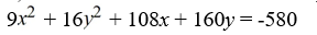 <strong>Find the standard form of the ellipse with the following equation. </strong> A) B) C) D)
