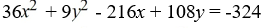 <strong>Find the standard form of the ellipse with the following equation. </strong> A) B) C) D)