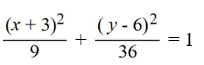 <strong>Find the standard form of the ellipse with the following equation. </strong> A) B) C) D)
