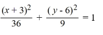 <strong>Find the standard form of the ellipse with the following equation. </strong> A) B) C) D)