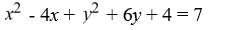 Identify the conic section given by the following equation as a parabola, ellipse, circle, or hyperbola.  