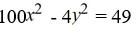 Identify the conic section given by the following equation as a parabola, ellipse, circle, or hyperbola.