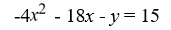 Identify the conic section given by the following equation as a parabola, ellipse, circle, or hyperbola.