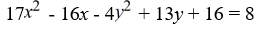 Identify the conic section given by the following equation as a parabola, ellipse, circle, or hyperbola.
