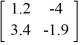 Evaluate the 2 × 2 determinant.  