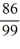 <strong>Evaluate the 2 × 2 determinant. </strong> A) - B) C) - D)