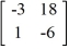 Evaluate the 2 × 2 determinant.  