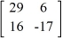 <strong>Write the system of linear equations as a matrix equation. </strong> A) = B) = C) = D) =