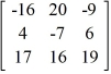 <strong>Write the system of linear equations as a matrix equation. </strong> A)= B)= C) = D)\=