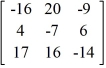 <strong>Write the system of linear equations as a matrix equation. </strong> A)= B)= C) = D)\=