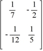<strong>Find given that A = .</strong> A) B) C) D)