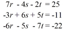 <strong>Apply the matrix algebra to solve the system of linear equations. </strong> A) (-2, 2, 3) B) (2, -2, 3) C) (3, -2, 2) D) (3, 2, -2)