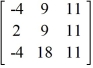 Determine if B is the multiplicative inverse of A using = I. A = and B =