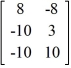 <strong>Calculate AB if A = and B = .</strong> A) B) C) D)