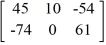 <strong>Calculate 3B - 2A if A = and B = .</strong> A) B) C) D)