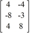 Calculate AB if A = and B = .