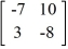 Calculate AB if A = and B = .