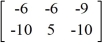 Calculate -4A - 5B if A =   and B =   .