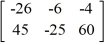 <strong>Calculate -4A - 5B if A = and B = .</strong> A) B) C) D)