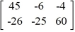 <strong>Calculate -4A - 5B if A = and B = .</strong> A) B) C) D)