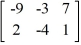 Calculate AB if A = and B = .