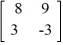 Calculate   if A =   .