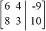 <strong>Write the system of linear equations as an augmented matrix. </strong> A) B) C) D)