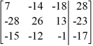 <strong>Write the system of linear equations as an augmented matrix. </strong> A) B) C) D)
