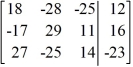 <strong>Write the system of linear equations as an augmented matrix. </strong> A) B) C) D)