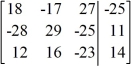<strong>Write the system of linear equations as an augmented matrix. </strong> A) B) C) D)