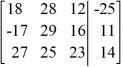 <strong>Write the system of linear equations as an augmented matrix. </strong> A) B) C) D)