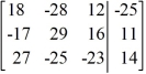 <strong>Write the system of linear equations as an augmented matrix. </strong> A) B) C) D)