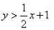 Graph the linear inequality.  