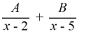 <strong>Select the form of the partial fraction decomposition for the given rational expression. Do not solve for the constants. </strong> A) B) C) D)