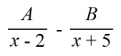 <strong>Select the form of the partial fraction decomposition for the given rational expression. Do not solve for the constants. </strong> A) B) C) D)