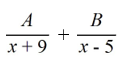 <strong>Select the form of the partial fraction decomposition for the given rational expression. Do not solve for the constants. </strong> A) B) C) D)