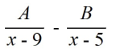 <strong>Select the form of the partial fraction decomposition for the given rational expression. Do not solve for the constants. </strong> A) B) C) D)