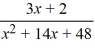 <strong>Select the form of the partial fraction decomposition for the given rational expression. Do not solve for the constants. </strong> A) B) C) D)