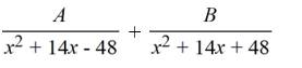 <strong>Select the form of the partial fraction decomposition for the given rational expression. Do not solve for the constants. </strong> A) B) C) D)