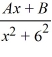 <strong>Select the form of the partial fraction decomposition for the given rational expression. Do not solve for the constants. </strong> A) B) C) D)