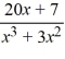 <strong>Select the form of the partial fraction decomposition for the given rational expression. Do not solve for the constants. </strong> A) B) C) D)