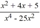 <strong>Select the form of the partial fraction decomposition for the given rational expression. Do not solve for the constants. </strong> A) B) C) D)