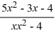<strong>Select the form of the partial fraction decomposition for the given rational expression. Do not solve for the constants. </strong> A) B) C) D)