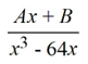 <strong>Select the form of the partial fraction decomposition for the given rational expression. Do not solve for the constants. </strong> A) B) C) D)