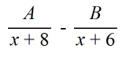 <strong>Select the form of the partial fraction decomposition for the given rational expression. Do not solve for the constants. </strong> A) B) C) D)