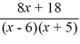 <strong>Write the partial fraction decomposition for the given rational expression. </strong> A) B) C) D)