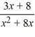 Write the partial fraction decomposition for the given rational expression.