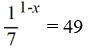 <strong>Solve the exponential equation exactly for x. </strong> A) -2 B) 1 C) 3 D) -1