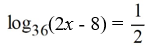 <strong>Solve the logarithmic equation exactly. </strong> A) 5.5 B) 7 C) 22 D) 6